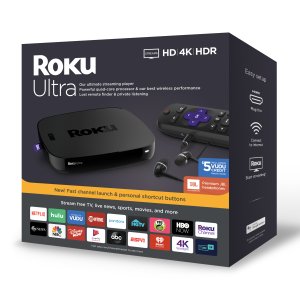 Black Friday Sale Live: Roku Ultra Streaming Media Player 4K/HD/HDR 2019 with Premium JBL Headphones