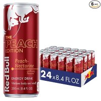 Red Bull 桃子口味能量饮料 8.4Fl Oz 24罐