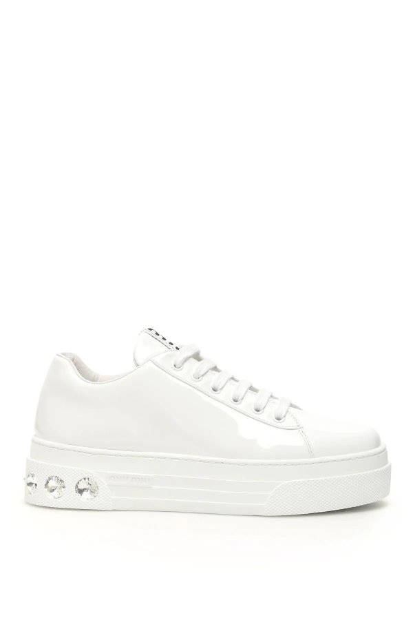 CRYSTAL PATENT SNEAKERS