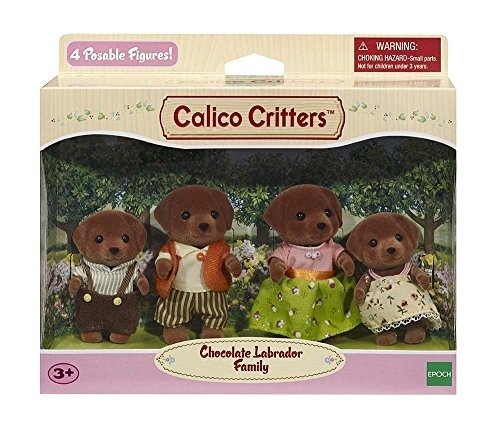 CC1454 Chocolate Labrador Family Doll Set