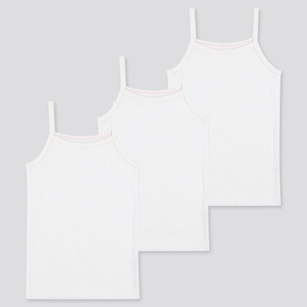 TODDLER COTTON MESH CAMISOLE (SET OF 3)