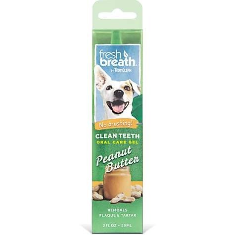 Fresh Breath Clean teeth Oral Care Peanut Butter Gel for Dogs, 2 fl. oz. | Petco