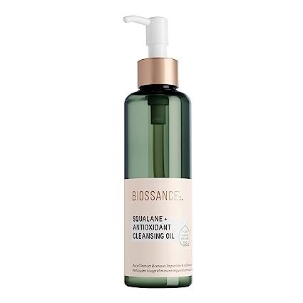 Squalane + Antioxidant Cleansing Oil. Lightweight Facial Oil Cleans Deep into Pores, Removes Makeup and Hydrates Skin. For all Skin Types (6.7 ounces)