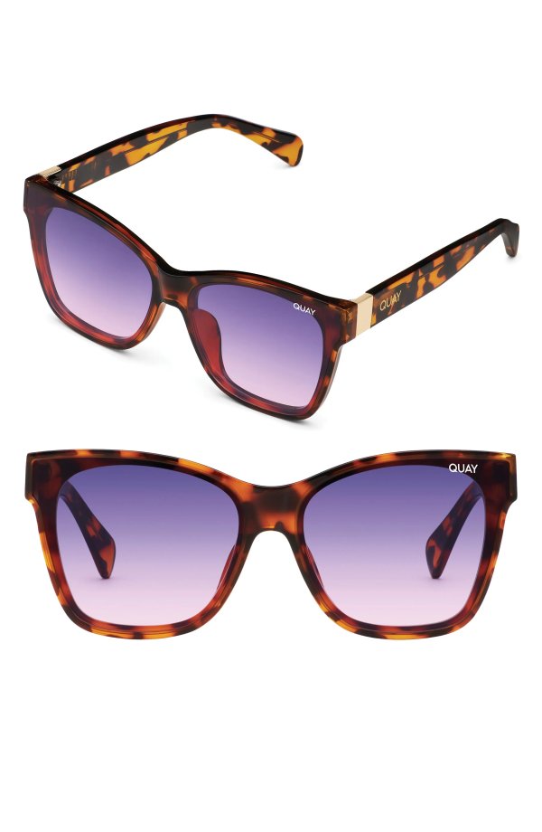 After Party 57mm Flat Front Square Sunglasses