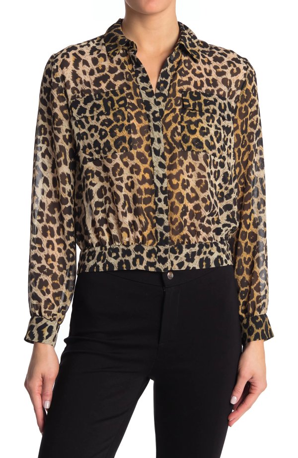 Adeliza Leopard Print Shirt