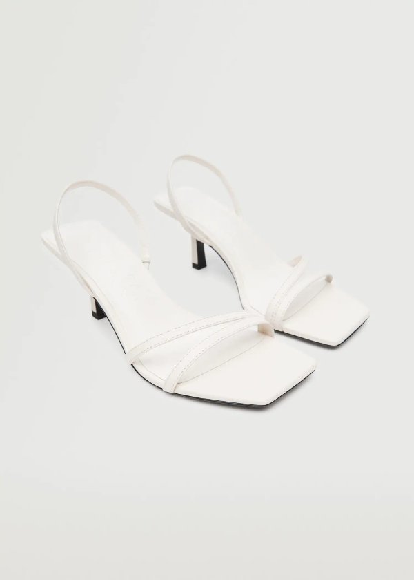 Heel leather sandals - Women | Mango USA