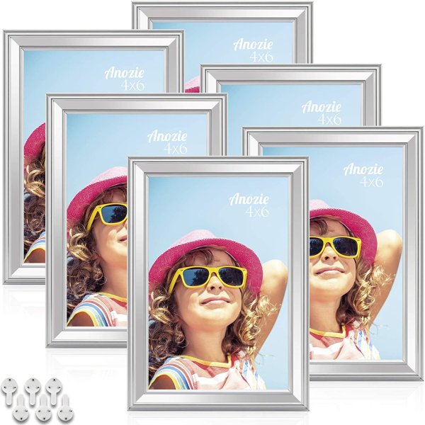 Anozie 4X6 Picture Frames 6 Pack