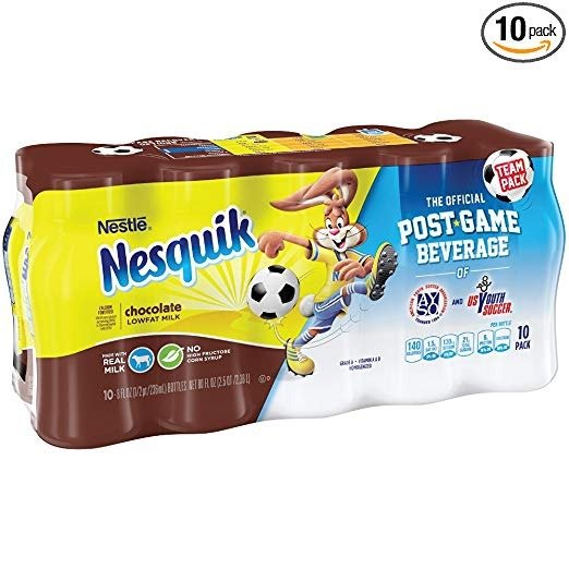 Nesquik Ready To Drink Milk, Chocolate, 8 Ounce., 10 Count