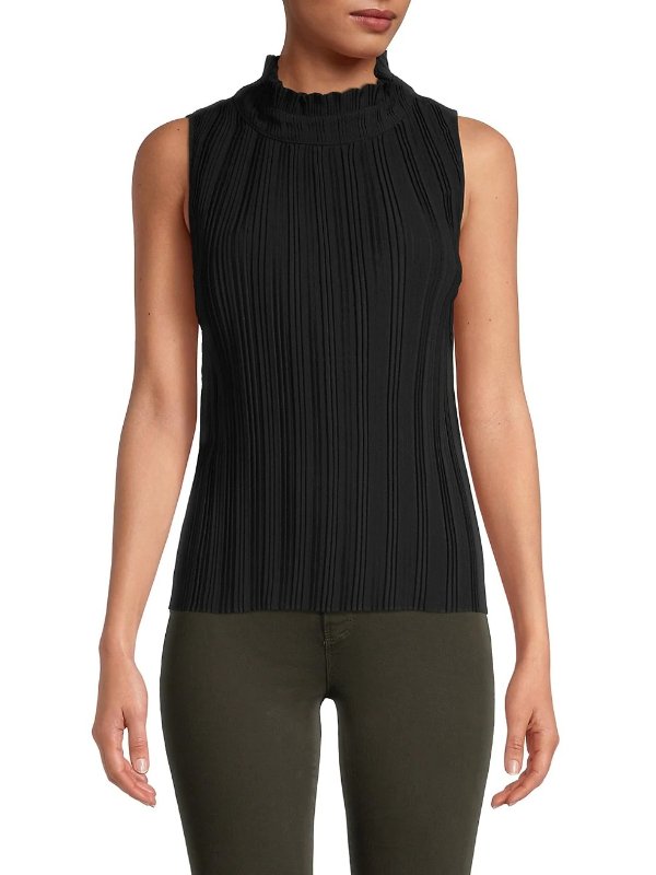 Pleated Crepe Top