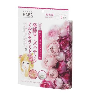 HABA 玫瑰蜂蜜牛奶神经酰胺 高保湿面膜5片 热卖
