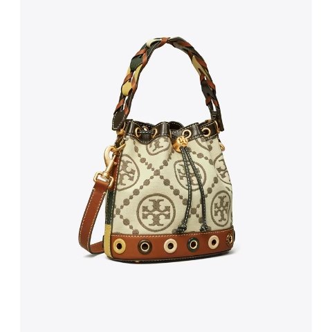 Tory BurchT MONOGRAM GROMMET 老花水桶包