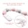 Pacifier Clip, H&L Silicone Teething Beads Binky Teether Holder for Girls, Baby Shower Gift, 2 Pack (Pink+Purple)