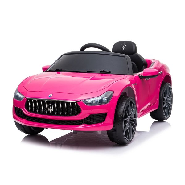 Kid's Maserati Ghibli 12V Ride-On Car, Pink