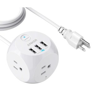Anker Power Strip with USB, 5 ft Extension Cord