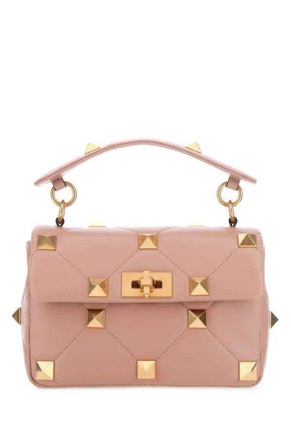 Powder pink nappa leather medium Roman Stud handbag