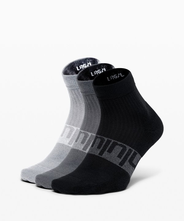 Daily Stride Mid Crew Sock 3 Pack | Men's Socks | lululemon