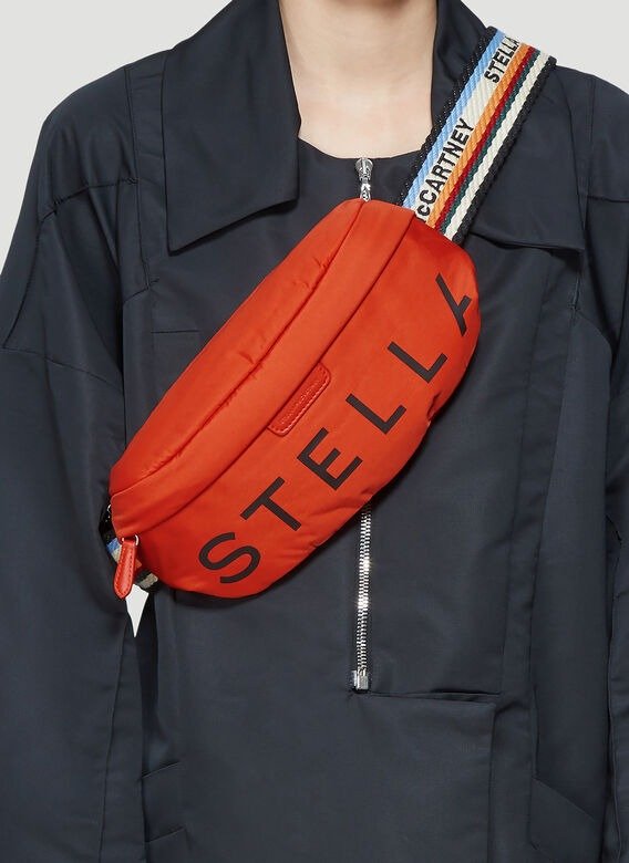 Logo Belt Bag in Orange