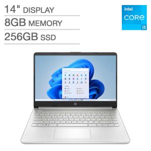 HP 14" Laptop (i3-1125G4, 8GB, 256GB)