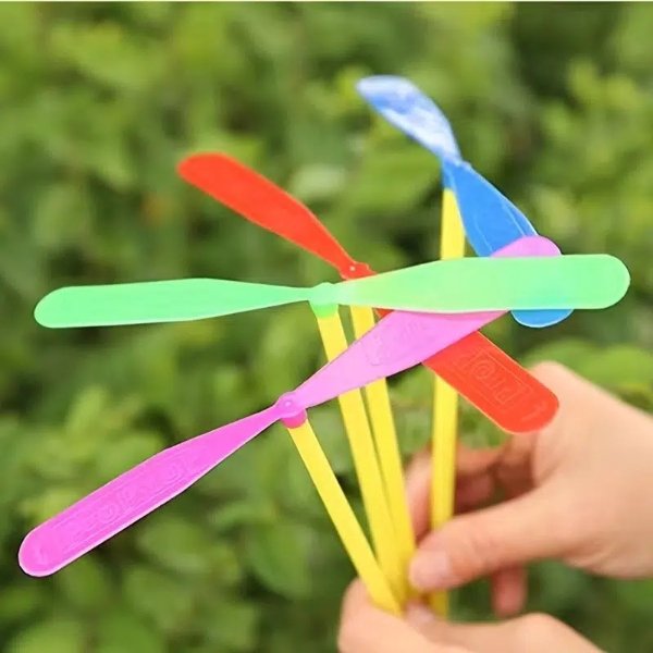 Christmas Gifts Classic Bamboo Dragonflies Hand Rubbing Plastic Flying Leaves Christmas Gifts For Boys And Girls | Buy More, Save More | Temu