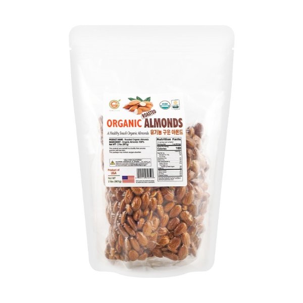 SUNGREEN Organic Roasted Almonds 907g