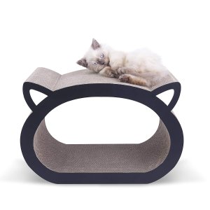 MushroomCat Cat Face Ultimate Scratcher Lounge Bed