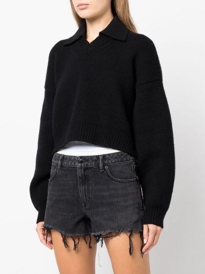 cropped collared cashmere jumper | Alexander Wang | Eraldo.com