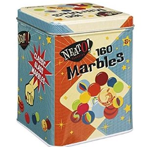 Toysmith Neato! Classics 160 Marbles In A Tin Box by Toysmith