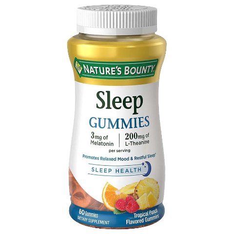 Nature s BountySleep Complex 3 mg Melatonin/200 mg Gummies Punch