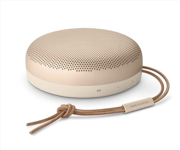 Beosound A1 (2nd Generation) Wireless Portable Waterproof Bluetooth Speaker with Microphone, Gold Tone
