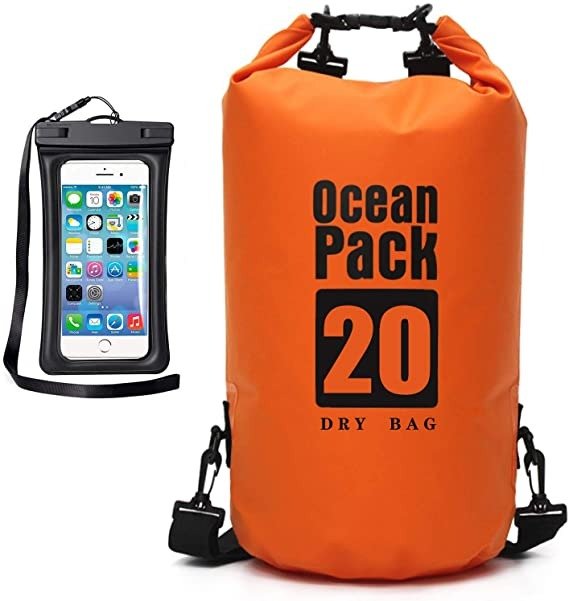 MR LION Floating Waterproof Dry Bag 10L/20L/30L, Roll Top Dry Sack Keeps Gear Dry for Kayaking, Rafting, Boating, Swimming, Camping, Hiking, Fishing, Beach with Waterproof Phone Case