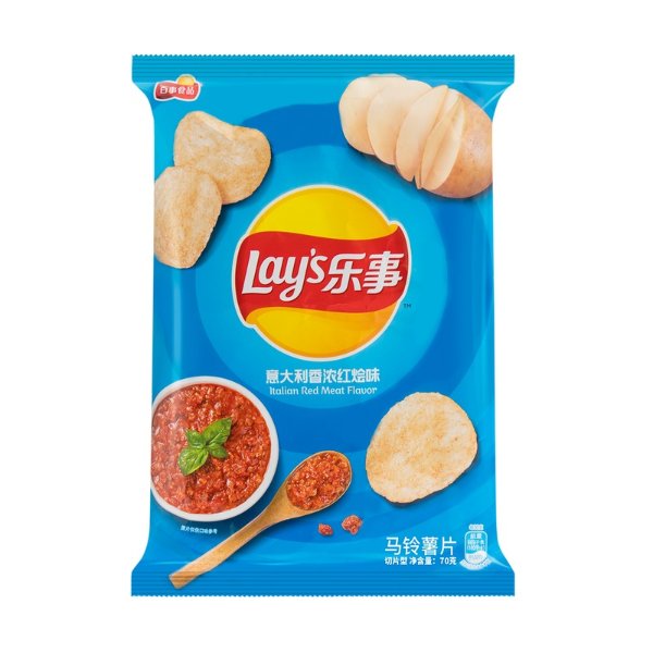 百事LAY'S乐事 薯片 意大利香浓红烩味 袋装 70g