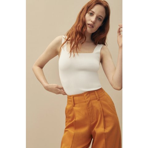 VinceSquare Neck Sweater Tank