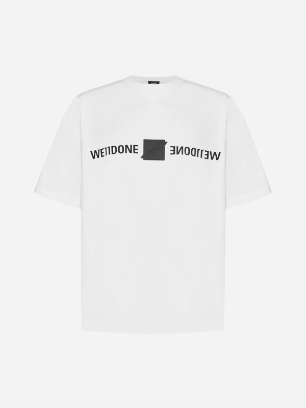 Mirror logo cotton t-shirt