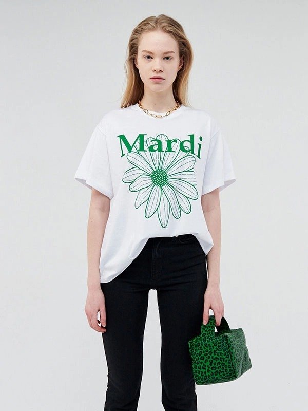 The Flower Mardi Short Sleeve_White-Green