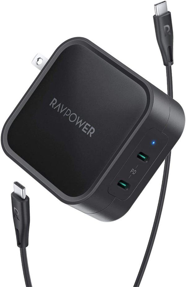 90W 2-Port Wall Charger PD3.0 GaN