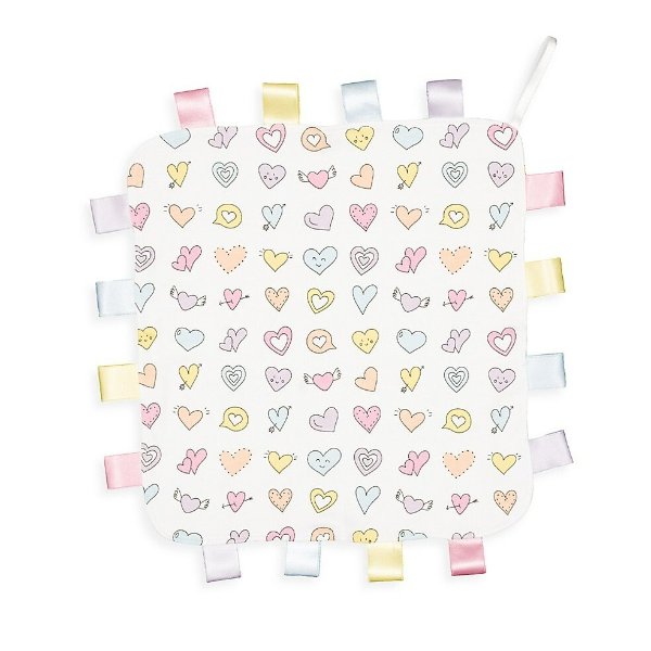 Baby's Rainbow Hearts Sensory Blanket