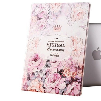 【直营】iPad保护套9.7英寸苹果平板壳网红皮套仙女创意浮雕文艺
