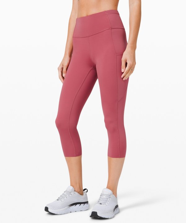 Fast and Free Crop II 19" Non-Reflective Cool | Women's Running Crops | lululemon