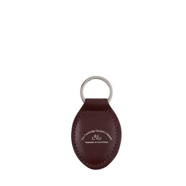 The Keyring in Leather - Oxblood Saffiano
