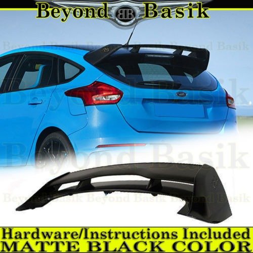 2012-2018 Ford Focus Hatchback RS MATTE BLACK Factory Style Spoiler Wing ABS | eBay