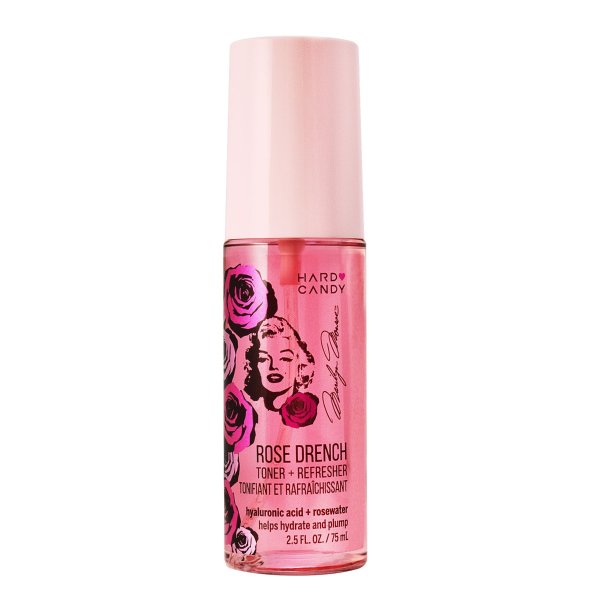 Hard Candy Marilyn Monroe Rose Drench Rosewater Refresher Spray
