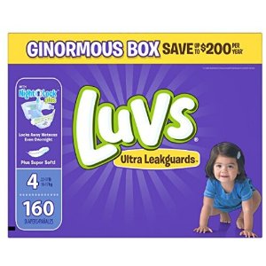 Luvs Ultra Leakguards Diapers Size 4, 160 Count