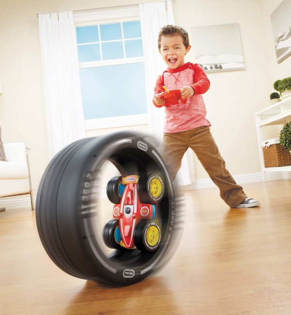 儿童遥控轮胎小车玩具
