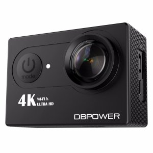 DBPOWER 4K Action Camera WIFI Waterproof Sport Camera 170 Degree Wide View Angle 2 Rechargeable Batteries and Kit of Accessories