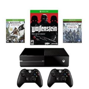 Xbox One Assassin's Creed Unity Bundle + Wireless Controller + Wolfenstein: The New Order