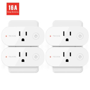 Smart Plug Wifi Outlet 16A Compatible With Alexa 4Pack