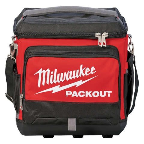 PACKOUT 15.75 in. W X 11.81 in. H Ballistic Nylon Cooler Utility Bag 6 pocket Black/Red 1