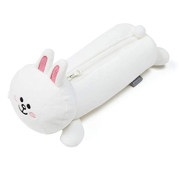 Friends CONY Character Plush Stuffed Animal Cute Pencil Case Pouch, White
