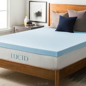 限今天：LUCID 3 英寸凝胶记忆棉床上层垫