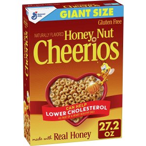 Honey Nut Cheerios 蜂蜜早餐即食麦片 27.2oz特惠装